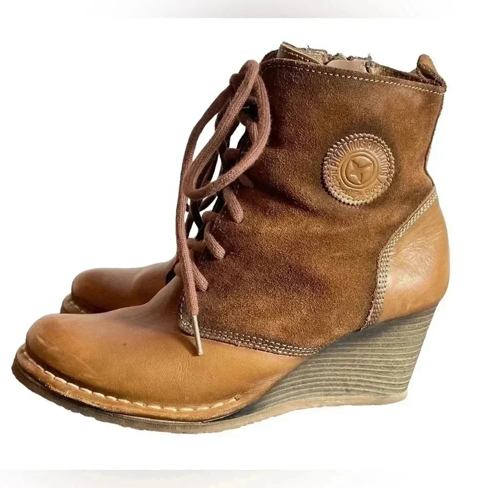 PIKOLINOS Leather Wedge Ankle  Boot